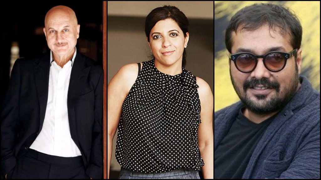 Anupam Kher ,Zoya Akhtar and Anurag Kashyap