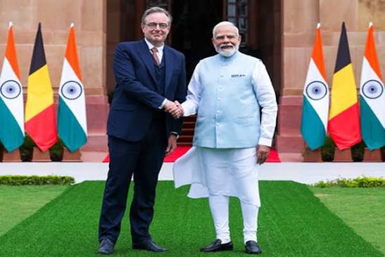 Prime Minister Narendra Modi Holds Bilateral Talks with Belgian Prime Minister Bart De Wever at Hyderabad House